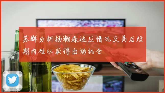 苏群分析杨瀚森适应情况交易后短期内难以获得出场机会